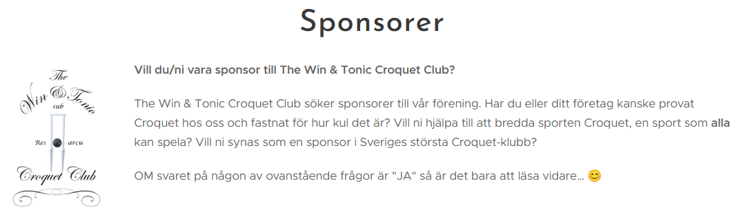 Vill du bli sponsor? Klicka på bilden